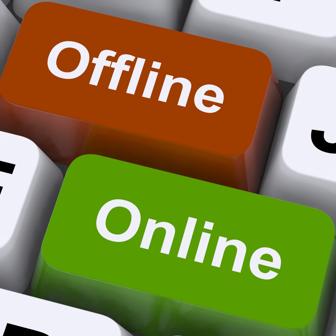 Offline Online Keys Show Communication Status